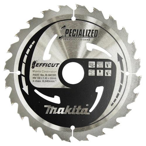 Makita Sägeblatt 190x1,45x30, 24Z EFFICUT B-64191
