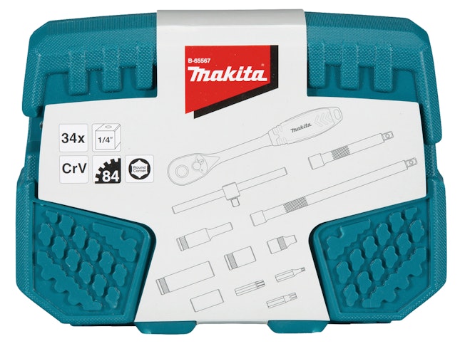 Makita Ratschen + Bit-Set B-65567