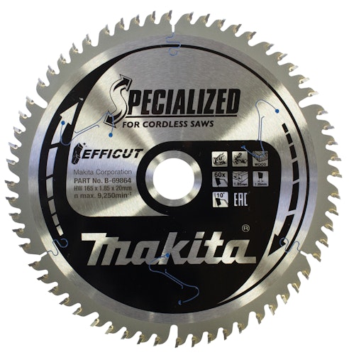 Makita Sägeblatt 165x1,35x20, 60Z EFFICUT B-69864