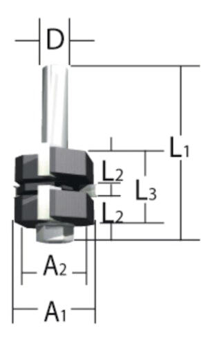 Makita Fräser Verbinden 12mm D-12027