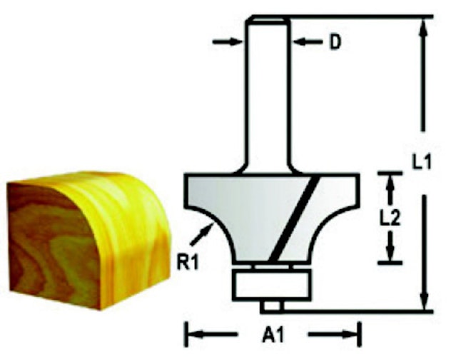Makita Fräser Rundkanten 6mm D-48290