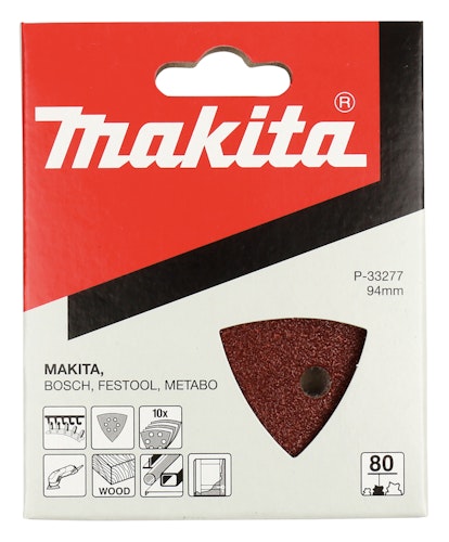 Makita Delta-Schleifpapier Holz/Metall K80 P-33277