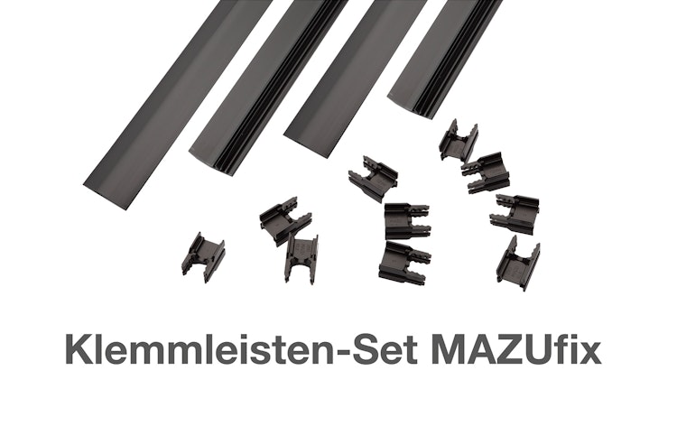 dz MAZUfix Klemmleisten-Set für Doppeltore 6/5/6 Bild