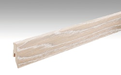 MEISTER Fußleiste Profil 3 PK Eiche polarweiß gekälkt 1200 für Parkettböden - 2380 x 60 x 20 mm