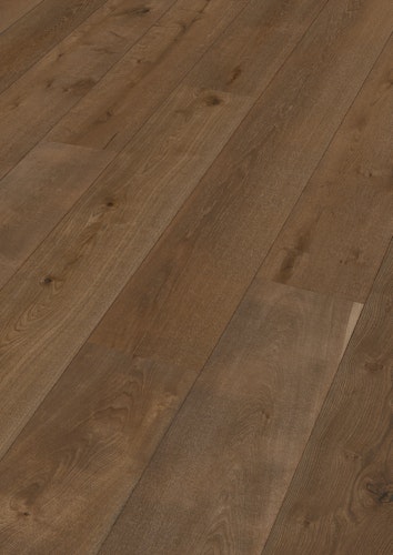 MEISTER Lindura-Holzboden HD 400 Eiche authentic olivgrau Vintage-Struktur, gebürstet 8903 - naturgeölt Bild