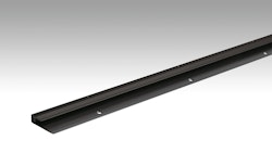 Meister Abschlussprofil Typ 201 (6,5 bis 16 mm) Schwarz eloxiert 2510 - 1000 mm