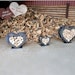Stapelhilfe / Holzregal in Herzform - handgemacht aus CortenstahlBild