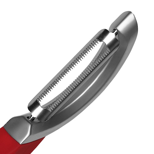 Microplane Profi-Schäler, gezahnt SPECIALTY Schwarz Rot