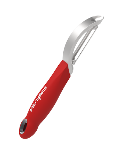 Microplane Profi-Schäler, gezahnt SPECIALTY Schwarz Rot