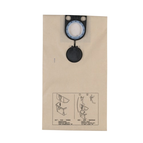 Milwaukee FILTERTÜTE PAPIER 25L F. RSE1400 (5) 4932373852