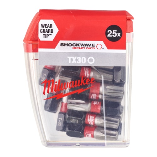 Milwaukee BIT TX30 25MM SHOCKWAVE  (25)DISP. 4932430886
