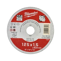 Milwaukee Metalltrennscheibe 125x1,5 mm Contr. 4932451479