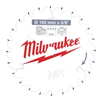 Milwaukee Kreissägeblatt 165/15,87 mm 24Z Holz 4932471311