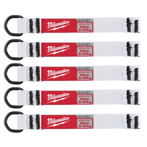 Milwaukee Sicherungsband D-Ring bis 2,25 kg (5pc) 4932471431