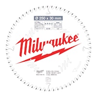 Milwaukee Kreissägeblatt 250/30 mm 60Z Holz 4932472016
