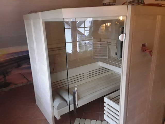 Von einem Kunden aufgenommenes Foto von Infraworld Sauna Solido Complete 209 Ecke - 40 mm Massivholzsauna inkl. 5-teiligem gratis Zubehörset