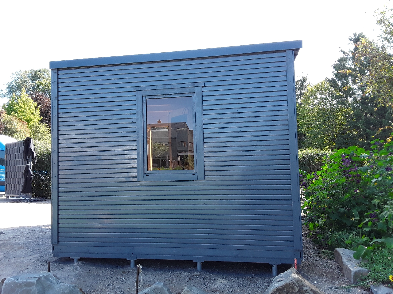 Von einem Kunden aufgenommenes Foto von Weka Design-Saunahaus Cubilis inkl. Elementsauna 45/68 mm inkl. 10-teiligem gratis Zubehörset (Gesamtwert 237,40 €)