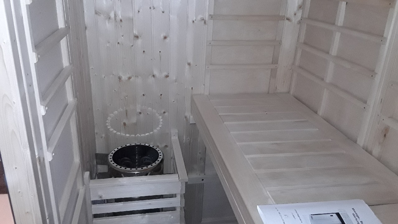 Von einem Kunden aufgenommenes Foto von Weka Infrarotkabine / Kombikabine Uppsala inkl. 3,6 kW Ofen inkl. Flächenstrahler