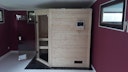 Von einem Kunden aufgenommenes Foto von Karibu Woodfeeling Sauna Jella - 38 mm Massivholz Aktionssauna inkl. gratis Sauna-Pflegebox & Bluetooth Lautsprecher