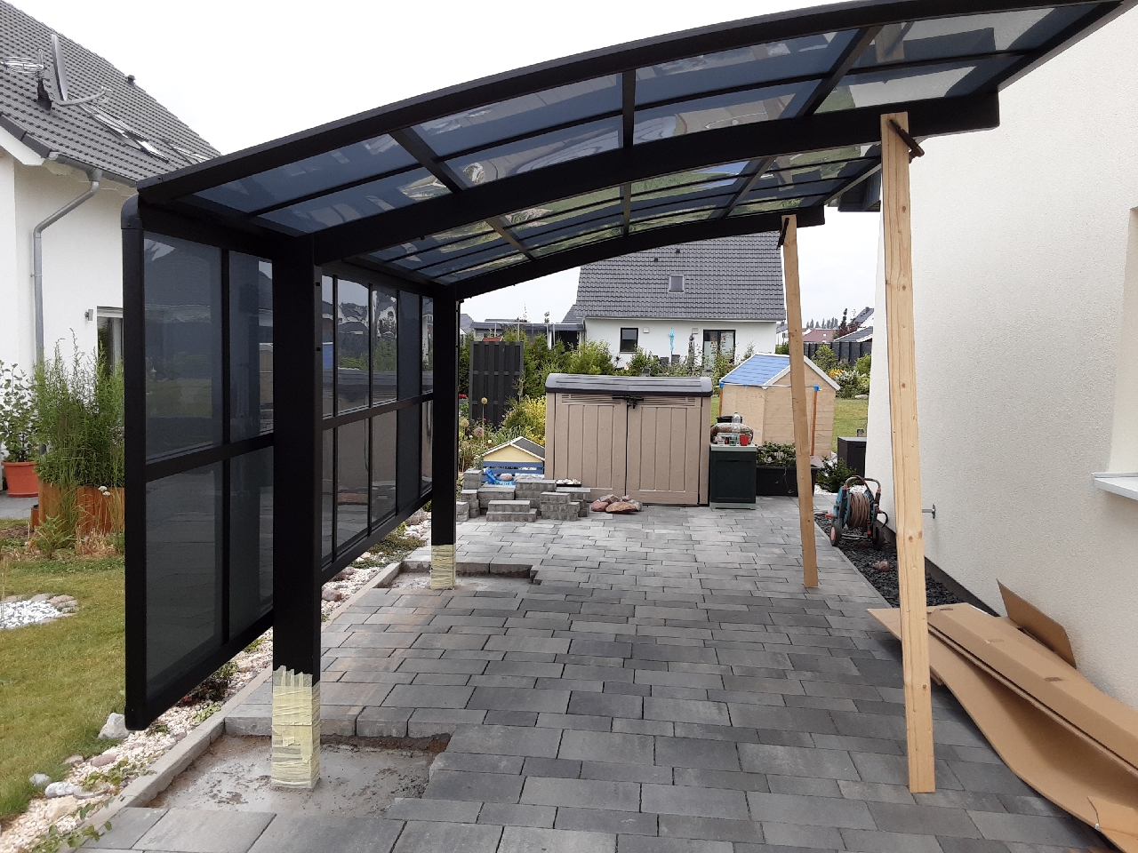 Von einem Kunden aufgenommenes Foto von Ximax Carport Portoforte Typ 60 495 x 270 cm Von einem Kunden aufgenommenes Foto von Ximax Carport Portoforte Typ 60 495 x 270 cm