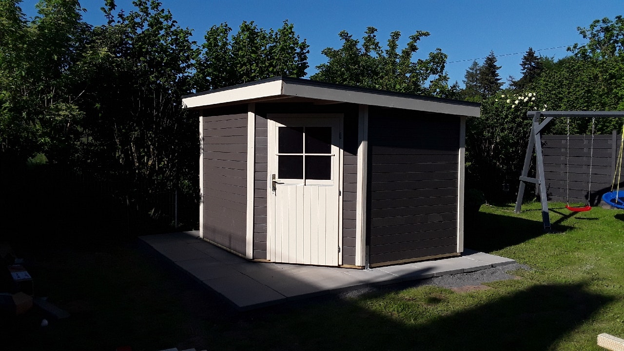 Von einem Kunden aufgenommenes Foto von Karibu Woodfeeling Gartenhaus Neuruppin 2/3 - 28 mm Von einem Kunden aufgenommenes Foto von Karibu Woodfeeling Gartenhaus Neuruppin 2/3 - 28 mm