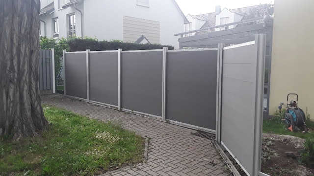 Von einem Kunden aufgenommenes Foto von OSMO Multi-Fence Elegance B Tor Aluminium 890 x 1780 mm