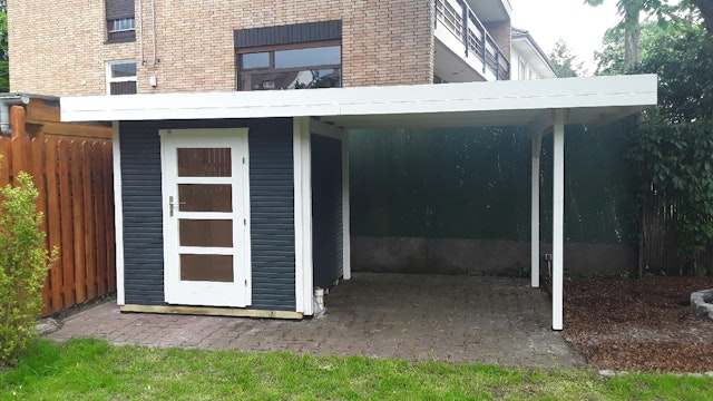 Von einem Kunden aufgenommenes Foto von Weka Gartenhaus Designhaus wekaLine 172 B mit Anbau (295 cm)