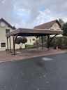 Von einem Kunden aufgenommenes Foto von Skan Holz Carport Friesland 557x555 cm inkl. 2 Einfahrtsbögen Sparset 8 Von einem Kunden aufgenommenes Foto von Skan Holz Carport Friesland 557x555 cm inkl. 2 Einfahrtsbögen Sparset 8