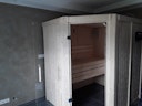Von einem Kunden aufgenommenes Foto von Karibu Sauna Carin mit Eckeinstieg 68 mm inkl. 9-teiligem gratis Zubehörpaket
