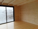 Von einem Kunden aufgenommenes Foto von Weka Designhaus 412 Gr. 2 mit Glasschiebetür (Homeoffice-Gartenhaus) - 44 mm