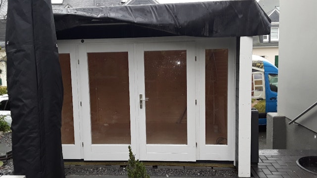 Von einem Kunden aufgenommenes Foto von Weka Gartenhaus 263 mit großer Glasfront - 28 mm