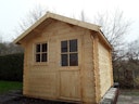 Von einem Kunden aufgenommenes Foto von Skan Holz 28 mm Blockbohlenhaus Porto inkl. gratis Fundamentanker/Pads Von einem Kunden aufgenommenes Foto von Skan Holz 28 mm Blockbohlenhaus Porto inkl. gratis Fundamentanker/Pads