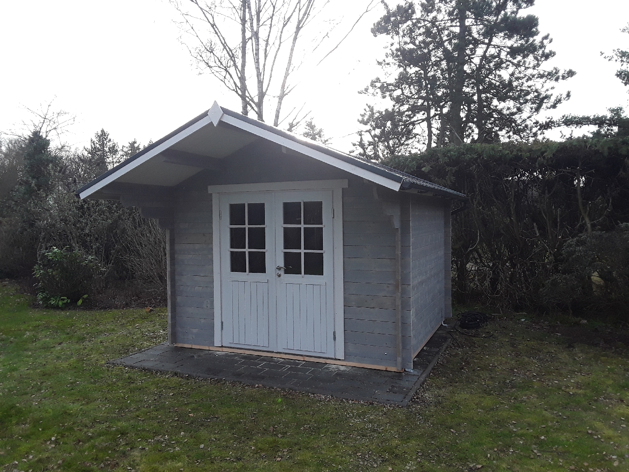 Von einem Kunden aufgenommenes Foto von Wolff Finnhaus Blockbohlenhaus Mona 34-A/B inkl. gratis Fundamentanker/Pads Von einem Kunden aufgenommenes Foto von Wolff Finnhaus Blockbohlenhaus Mona 34-A/B inkl. gratis Fundamentanker/Pads