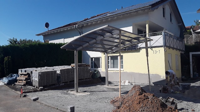 Von einem Kunden aufgenommenes Foto von Ximax Carport Portoforte Typ 80 495 x 301 cm