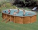 myPOOL Swimming Pool Poolset Feeling Wood - Ovalform mit StahlwandbeckenBild