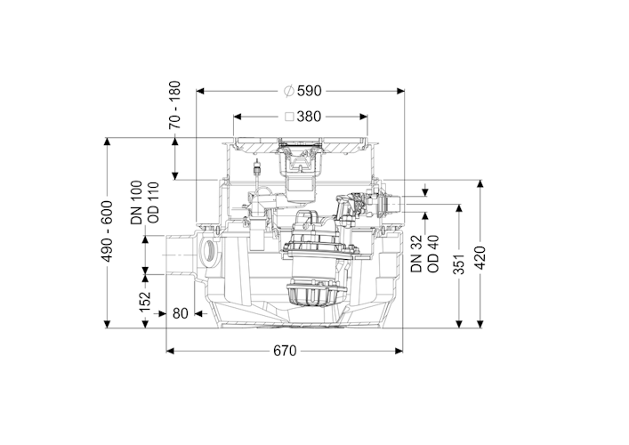 KESSEL 28701X - Hebeanlage Aqualift F Compact