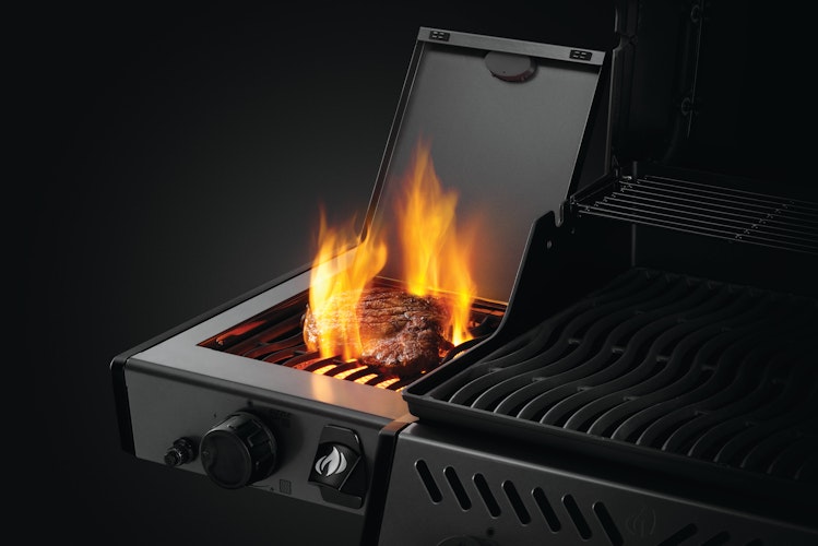 NAPOLEON Gasgrill FREESTYLE 425, 4 Hauptbrenner, mit Sizzle Zone Seitenbrenner, Graphit