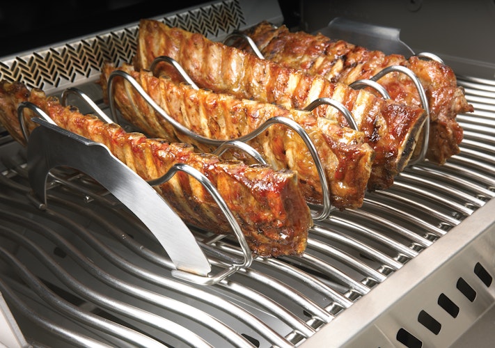 NAPOLEON Spare-Rib-Halter Edelstahl (70009)