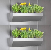 Biohort FloraBoard für Neo Seitendach Rück- oder Seitenwand (2 Blumenkästen)