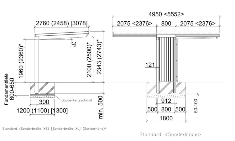 Ximax Carport NEO Typ 90 Standard Bild