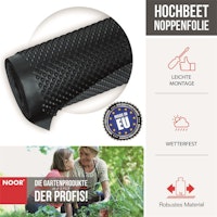 NOOR Hochbeet Noppenfolie 1x5m 400 g/m²