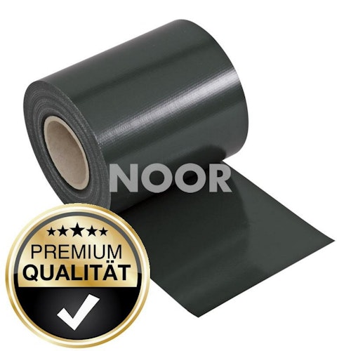 Noor Zaunblende PVC blickdicht 35 Meter inkl. 25 Klemmschienen