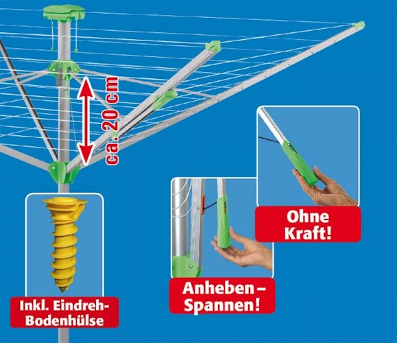 JUWEL Wäschespinne NOVAPLUS 600 "LIFT"