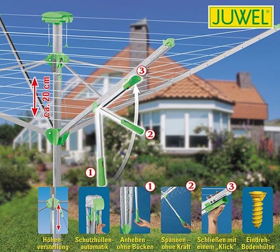 JUWEL Wäschespinne NOVAPLUS 600 "LIFT"