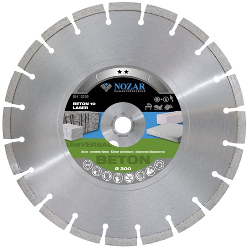 Nozar Diamant-Trennscheibe Laser Beton 10