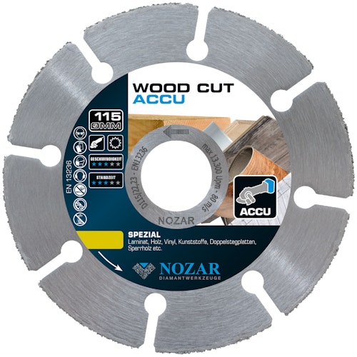 Nozar Hartmetall-Trennscheibe Wood Cut ACCU