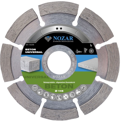 Nozar Diamant-Trennscheibe Beton Universal 10