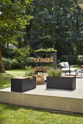 OFYR Gartenbank Herb Garden Bench Black