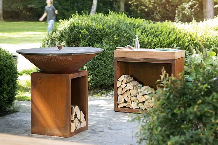 OFYR Plancha Grill Classic Storage Corten 85
