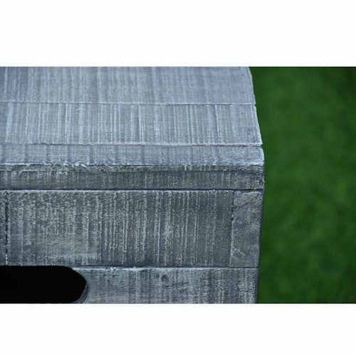 Gardenforma Abdeckung für Gasflaschen, Holzoptik grau  Faser-Beton, für 5kg Gasbehälter
